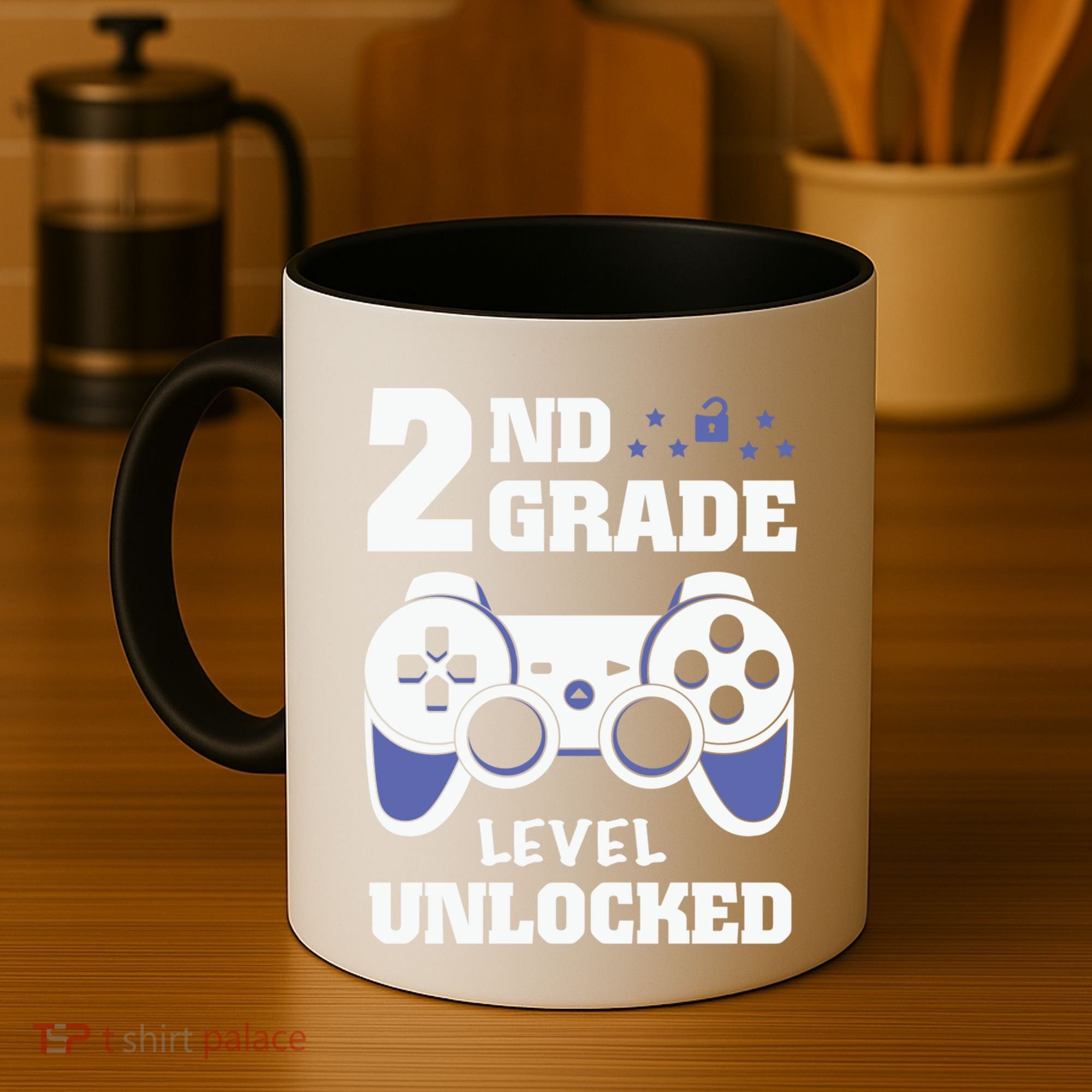 2Nd Grade Level Unlocked Video Gamers First Day Of School Funny Gift Coffee Mug
