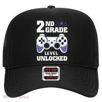 2Nd Grade Level Unlocked Video Gamers First Day Of School Funny Gift Hat thumb 0