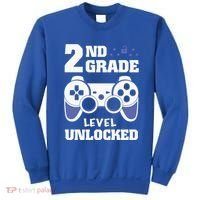 2Nd Grade Level Unlocked Video Gamers First Day Of School Funny Gift Sweatshirt thumb 0