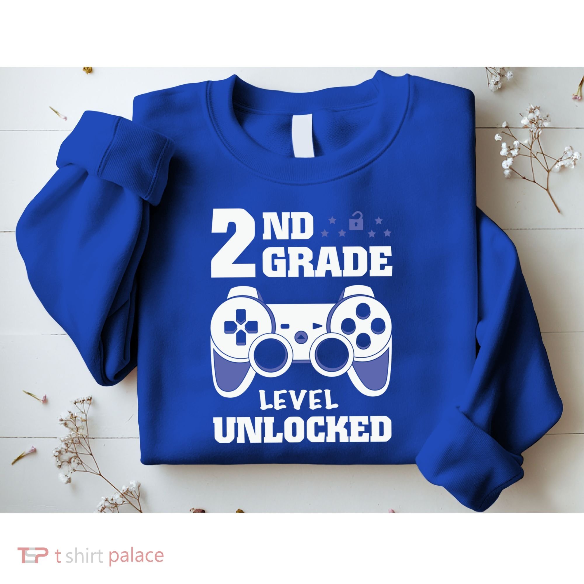 2Nd Grade Level Unlocked Video Gamers First Day Of School Funny Gift Sweatshirt