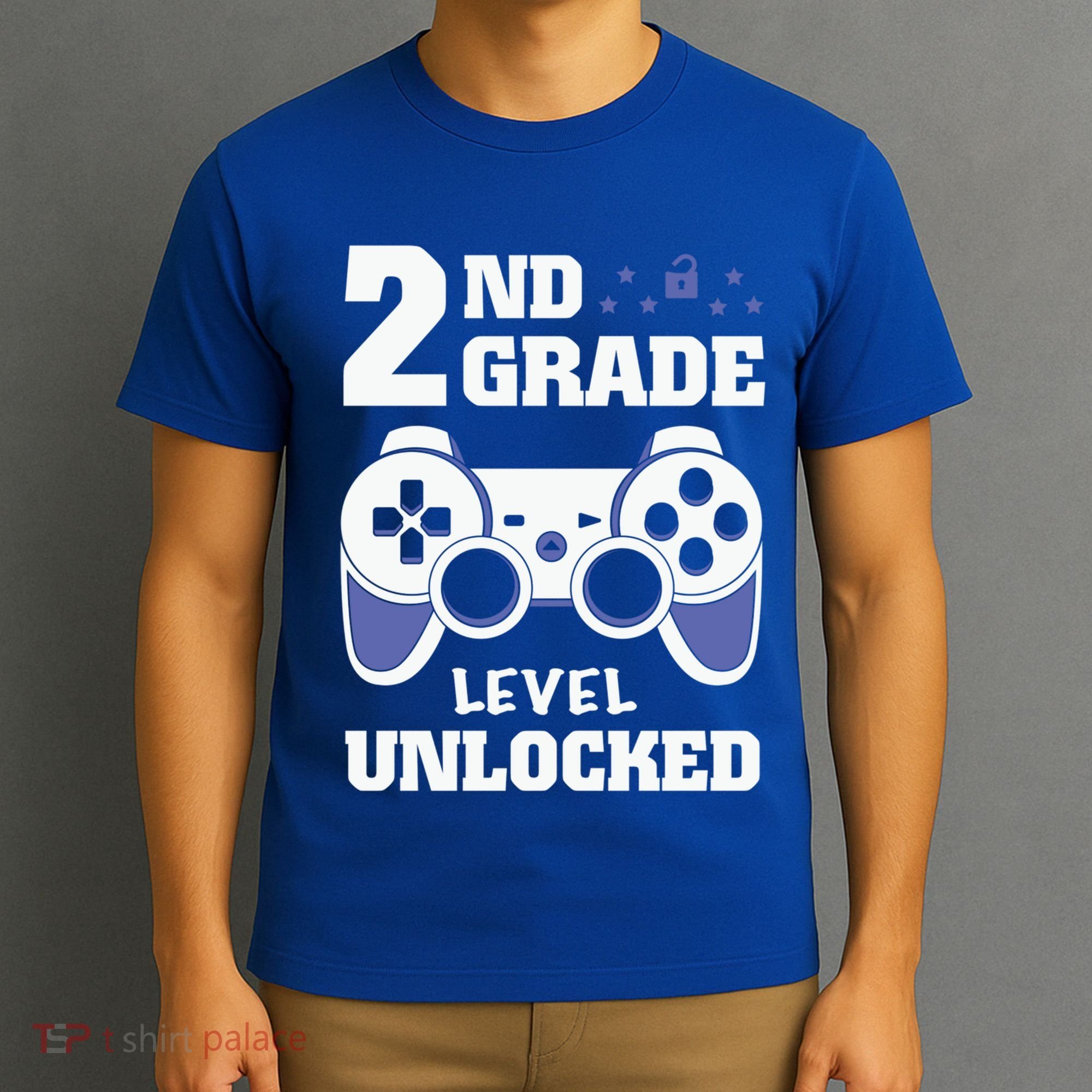 2Nd Grade Level Unlocked Video Gamers First Day Of School Funny Gift T-Shirt