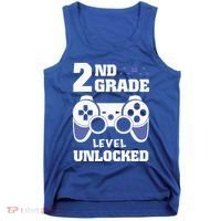 2Nd Grade Level Unlocked Video Gamers First Day Of School Funny Gift Tank Top thumb 0