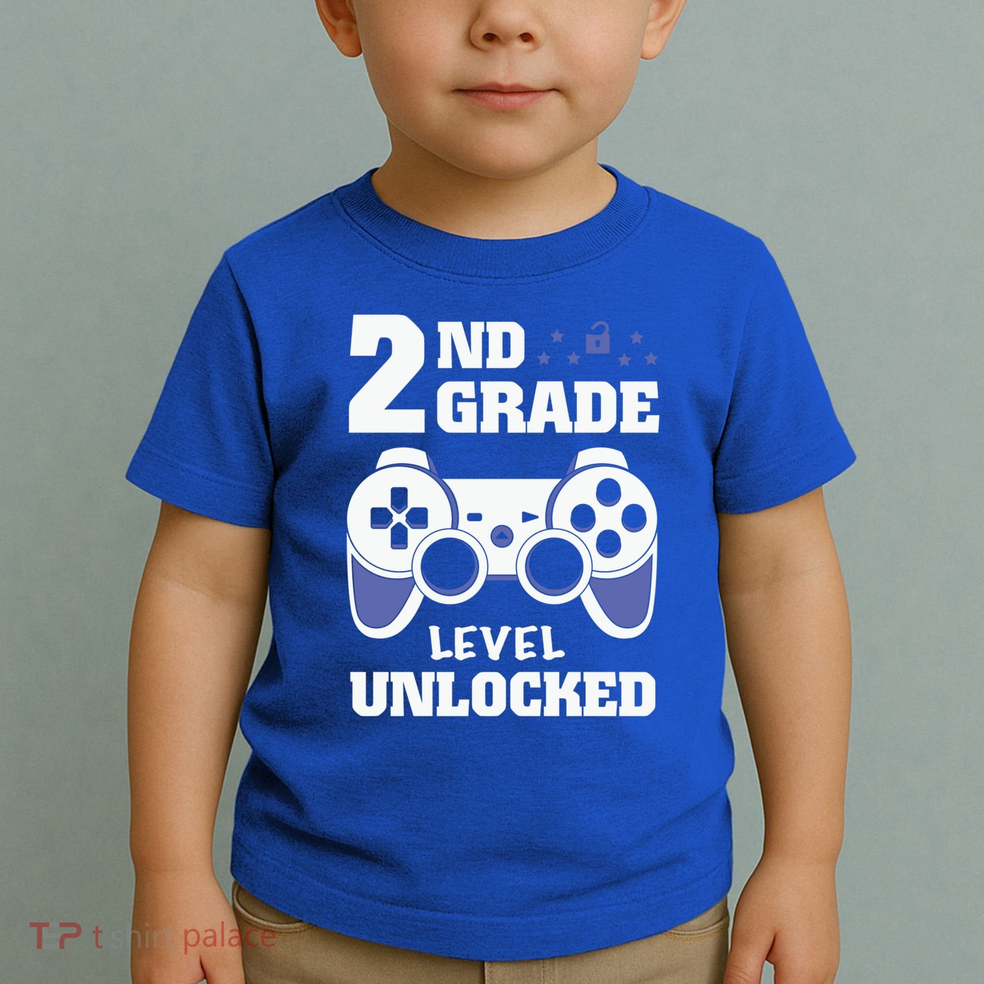 2Nd Grade Level Unlocked Video Gamers First Day Of School Funny Gift Toddler T-Shirt