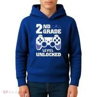 2Nd Grade Level Unlocked Video Gamers First Day Of School Funny Gift Kids Hoodie thumb 4
