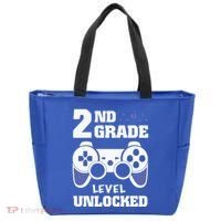 2Nd Grade Level Unlocked Video Gamers First Day Of School Funny Gift Tote Bag thumb 0