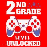 2Nd Grade Level Unlocked Video Gamers First Day Of School Funny Gift Santa Hat thumb 1