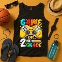 2Nd Grade Level Unlocked Game On 2Nd Grade Back To School Tank Top thumb 4