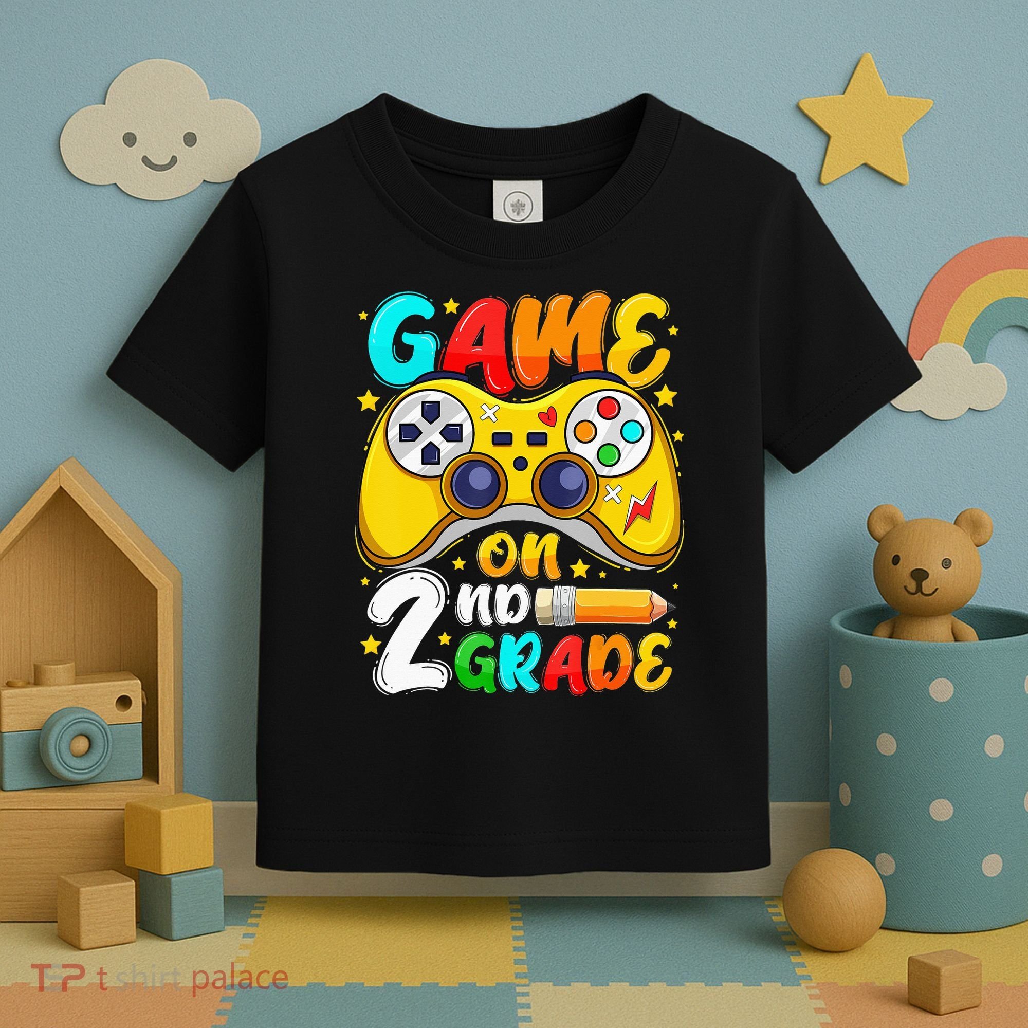 2Nd Grade Level Unlocked Game On 2Nd Grade Back To School Toddler T-Shirt