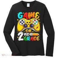2Nd Grade Level Unlocked Game On 2Nd Grade Back To School Women's Long Sleeve Shirt thumb 0