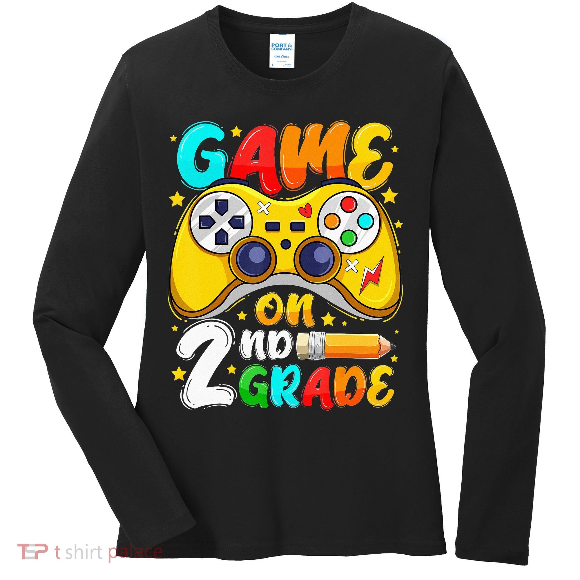 2Nd Grade Level Unlocked Game On 2Nd Grade Back To School Women's Long Sleeve Shirt