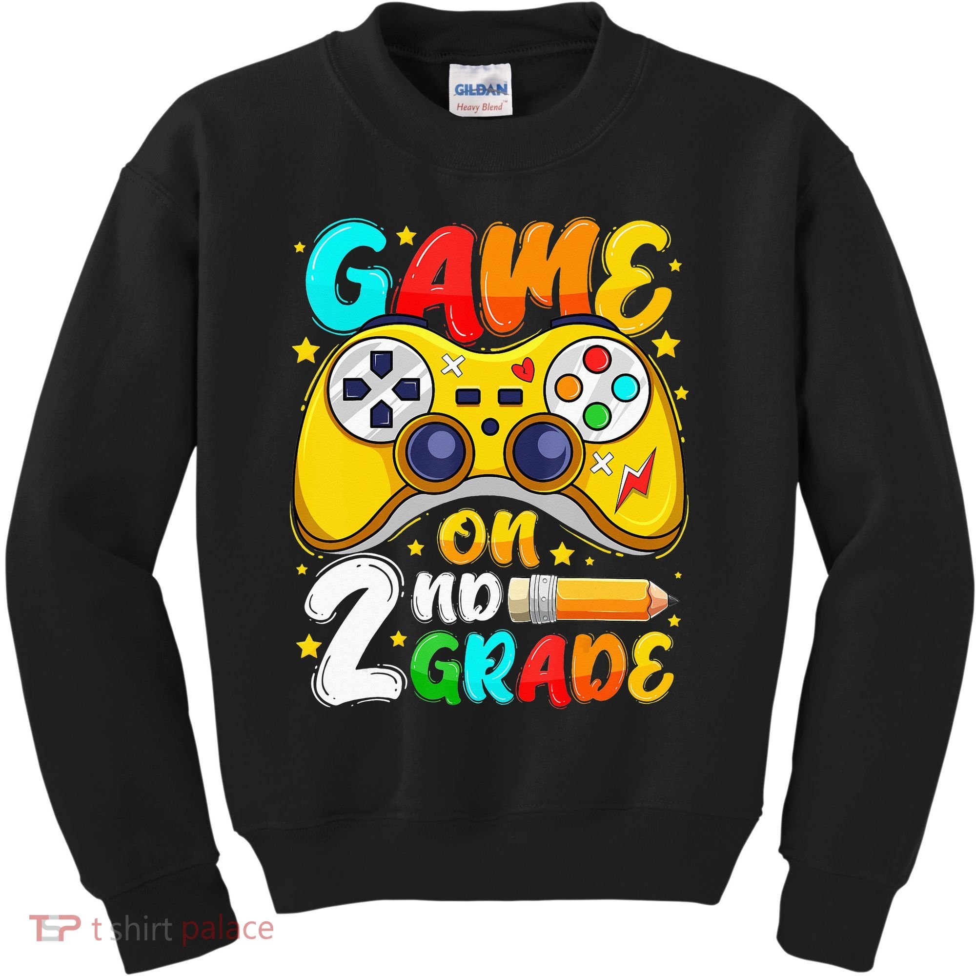 2Nd Grade Level Unlocked Game On 2Nd Grade Back To School Kids Sweatshirt