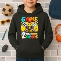 2Nd Grade Level Unlocked Game On 2Nd Grade Back To School Kids Hoodie thumb 2