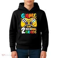 2Nd Grade Level Unlocked Game On 2Nd Grade Back To School Kids Hoodie thumb 4