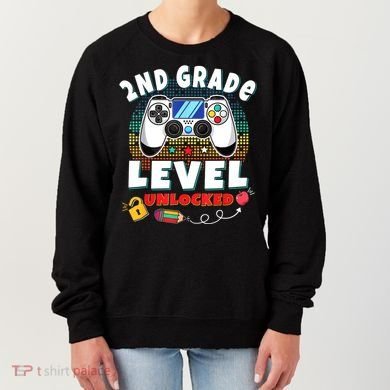 2nd Grade Level Unlocked Video Game Back To School Women's Sweatshirt