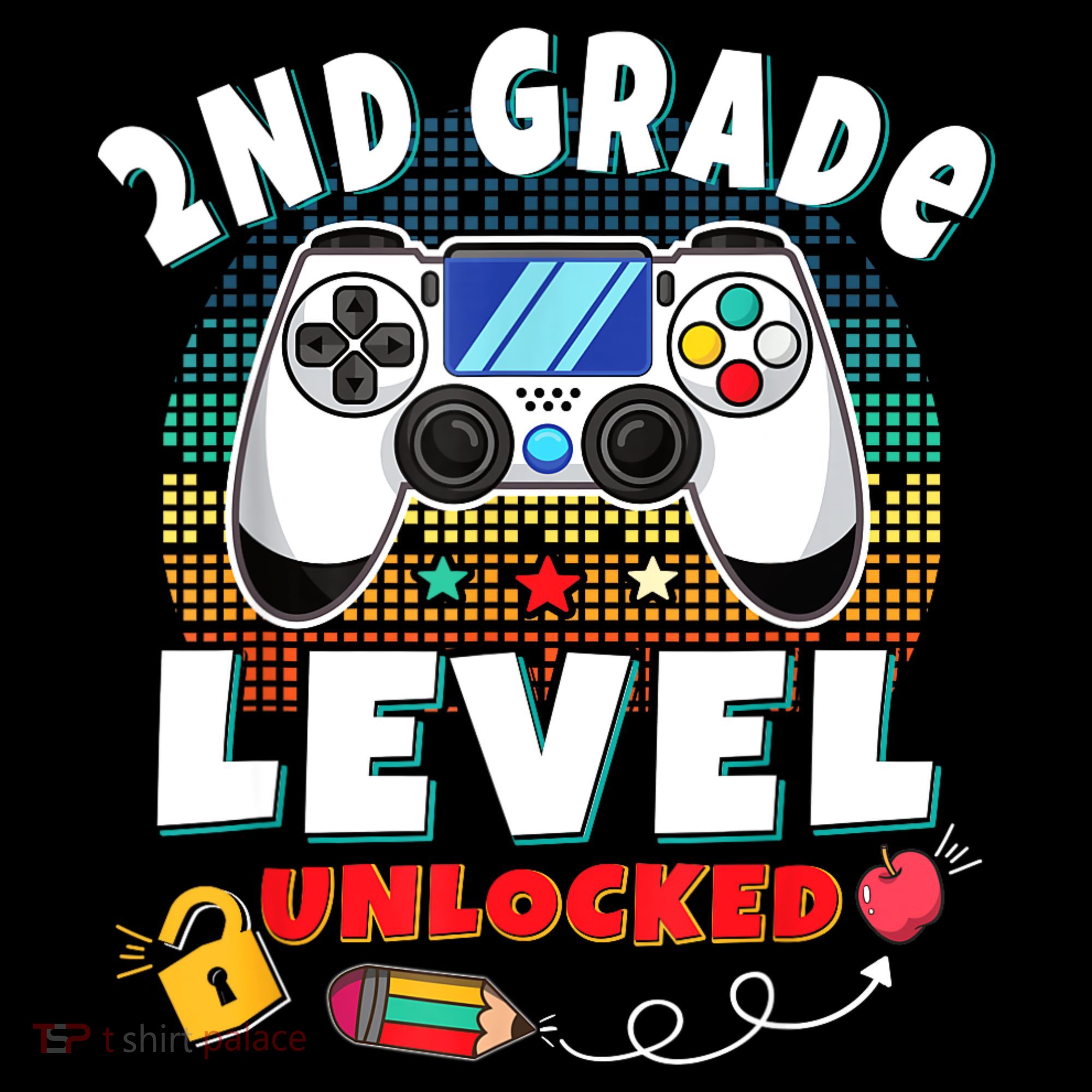 2nd Grade Level Unlocked Video Game Back To School Hoodie
