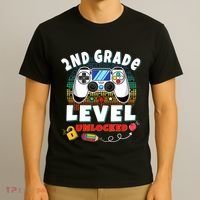 2nd Grade Level Unlocked Video Game Back To School T-Shirt thumb 3