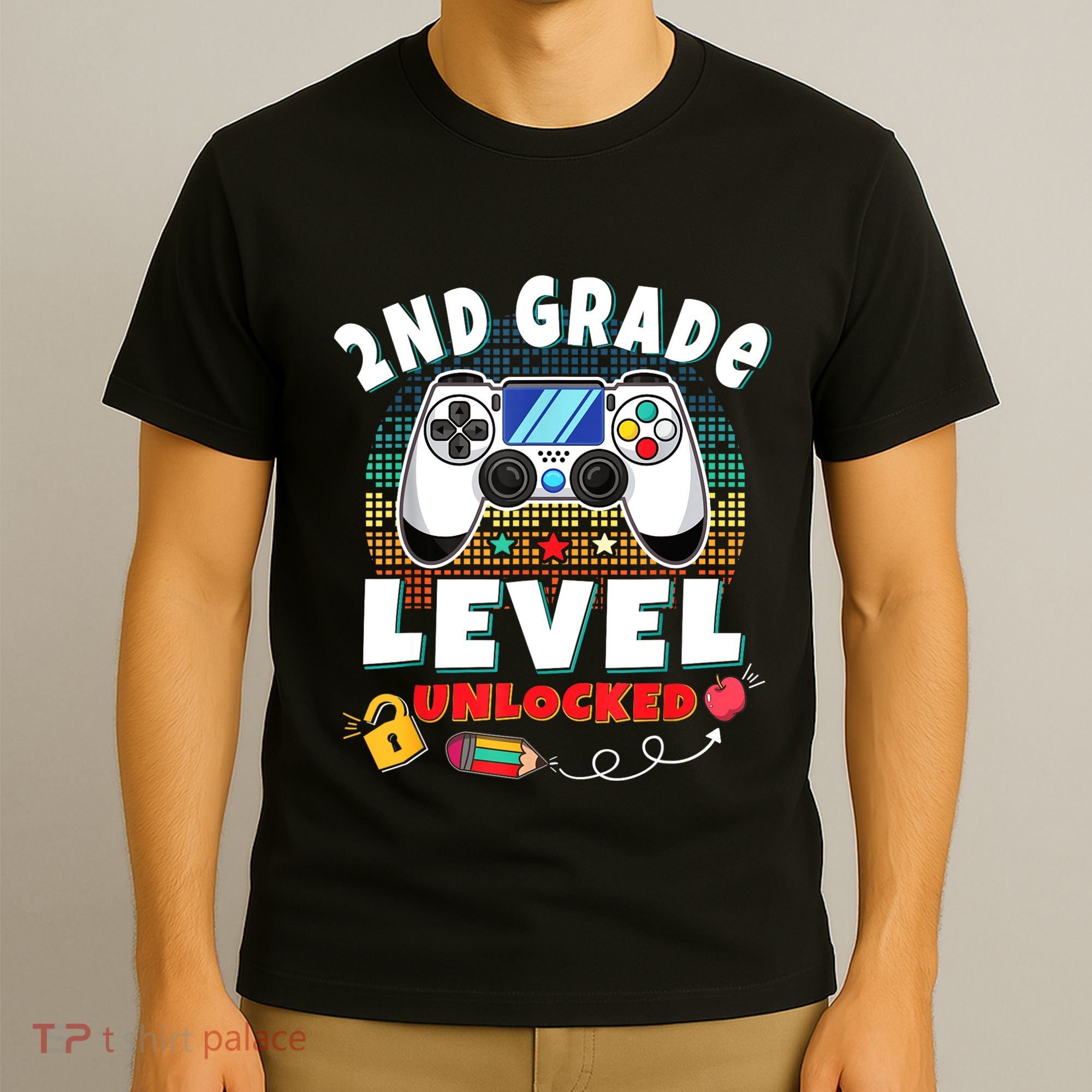 2nd Grade Level Unlocked Video Game Back To School T-Shirt