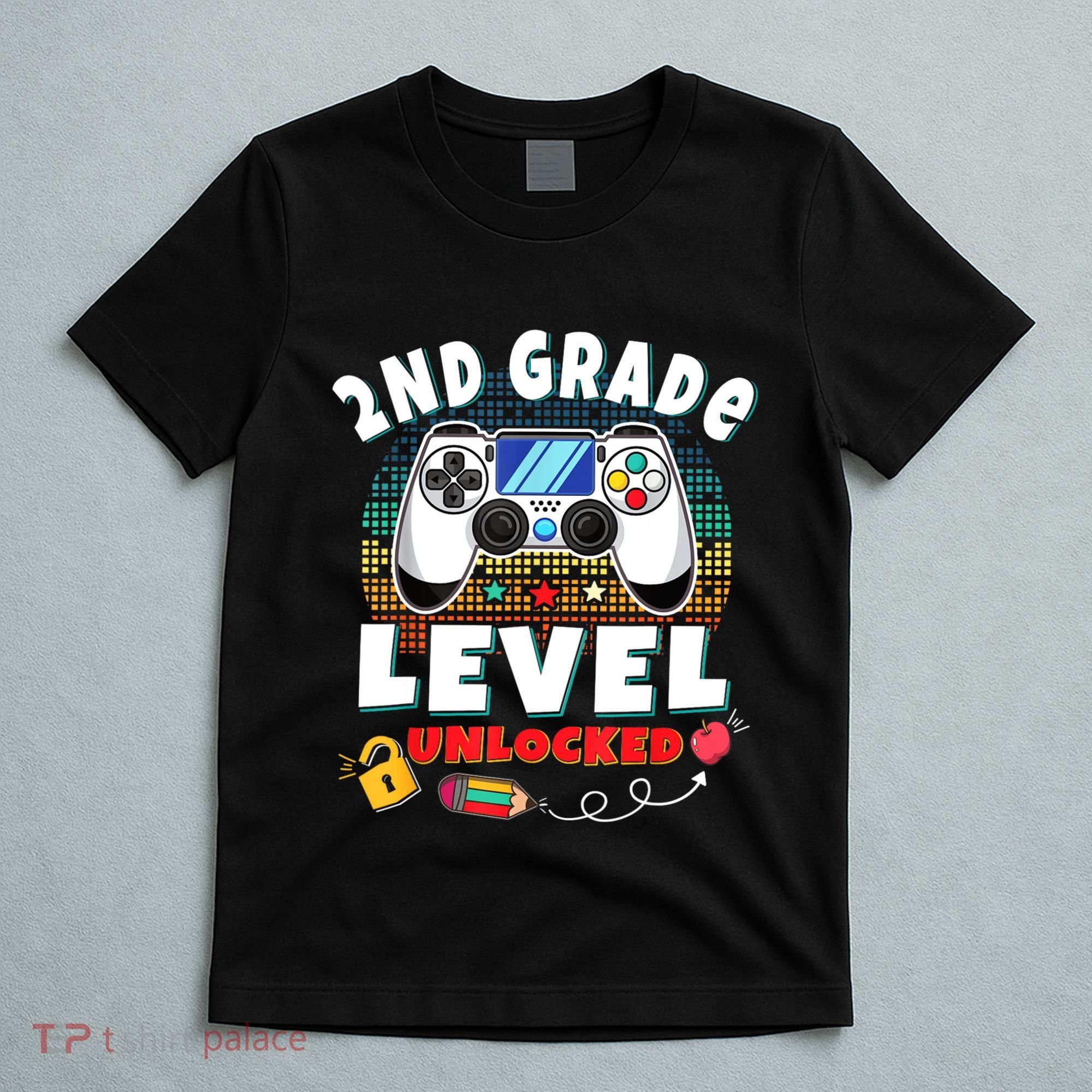 2nd Grade Level Unlocked Video Game Back To School T-Shirt