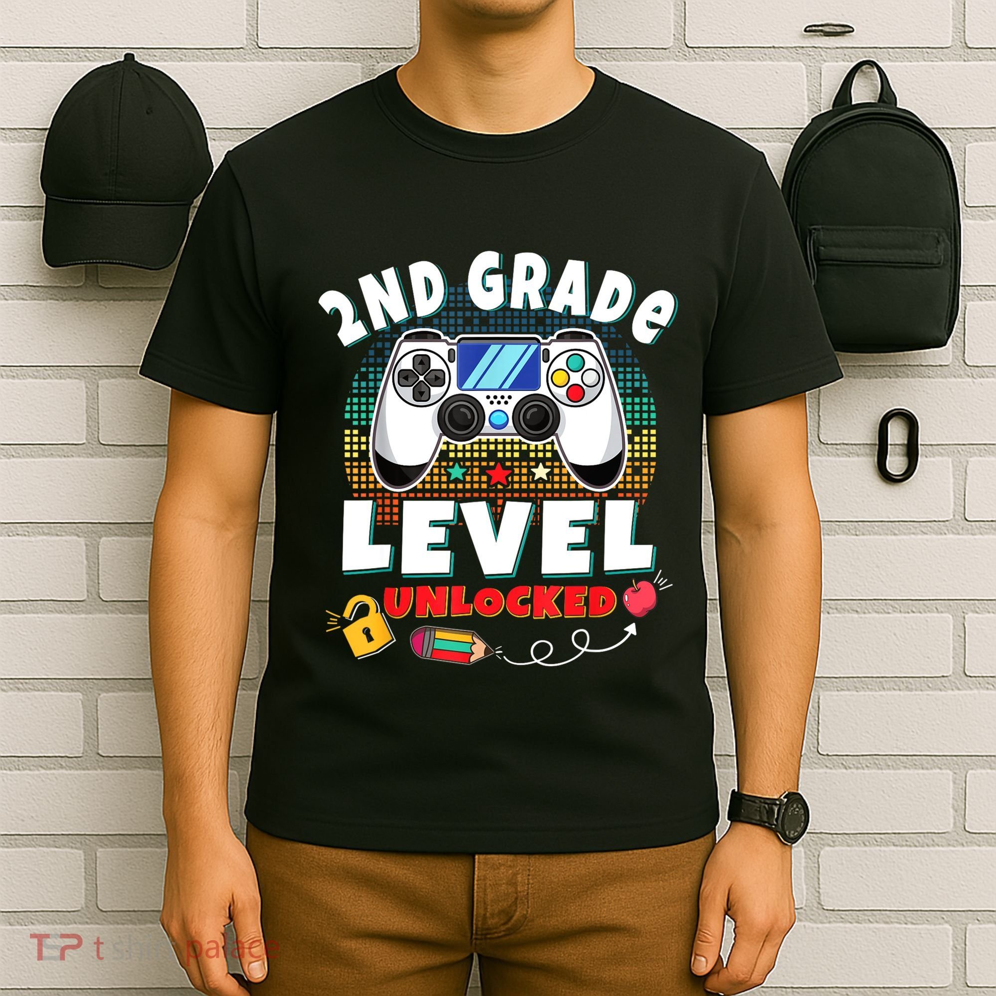 2nd Grade Level Unlocked Video Game Back To School T-Shirt