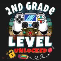 2nd Grade Level Unlocked Video Game Back To School Backpack thumb 2