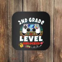 2nd Grade Level Unlocked Video Game Back To School Coaster thumb 0