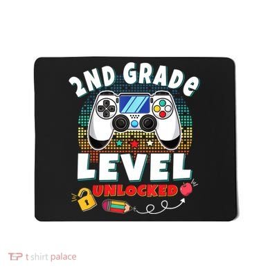 2nd Grade Level Unlocked Video Game Back To School Mousepad