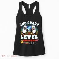 2nd Grade Level Unlocked Video Game Back To School Women's Tank Top thumb 0