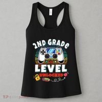 2nd Grade Level Unlocked Video Game Back To School Women's Tank Top thumb 3