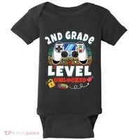 2nd Grade Level Unlocked Video Game Back To School Baby Bodysuit thumb 0