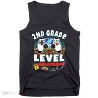 2nd Grade Level Unlocked Video Game Back To School Tank Top thumb 0