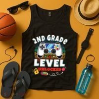 2nd Grade Level Unlocked Video Game Back To School Tank Top thumb 4