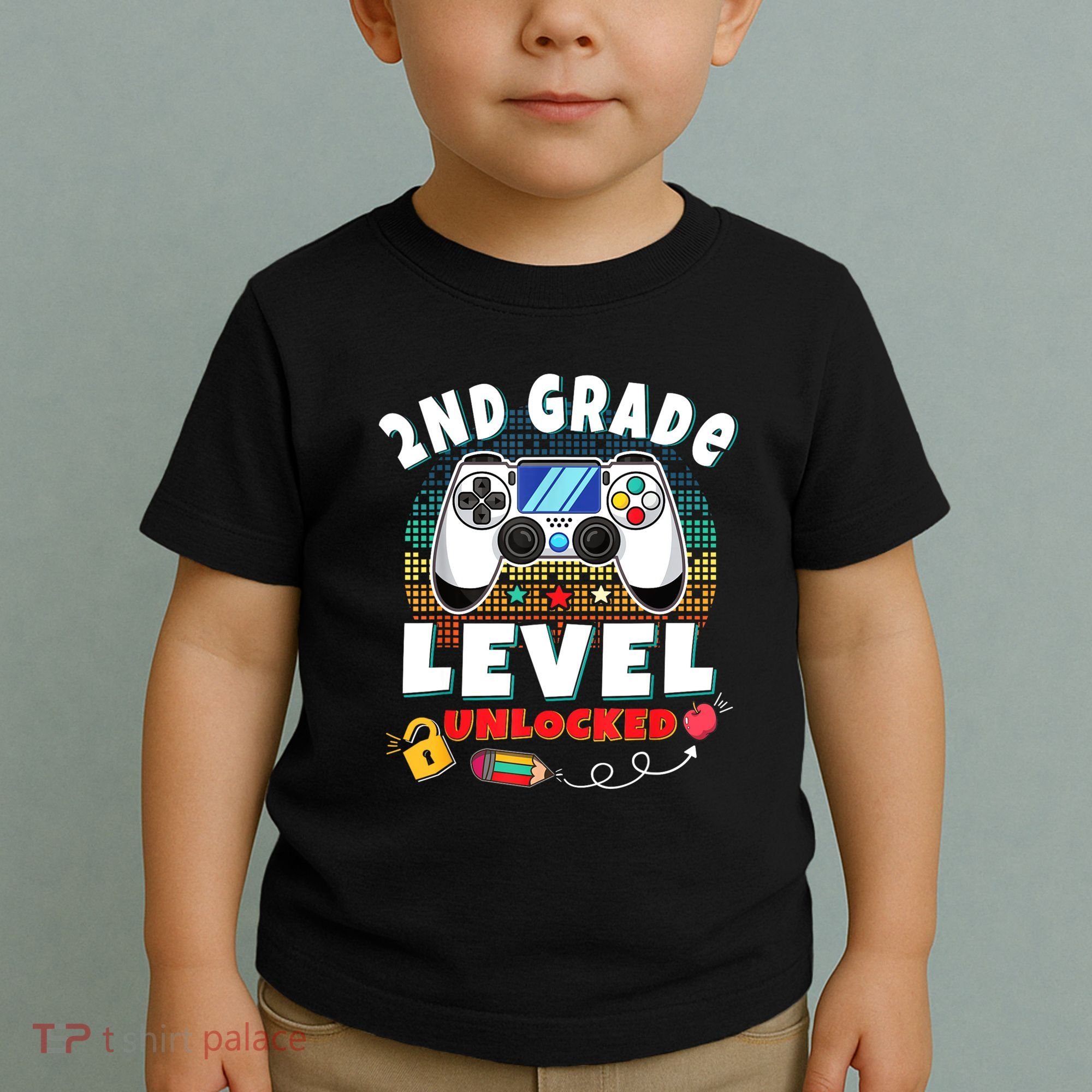 2nd Grade Level Unlocked Video Game Back To School Toddler T-Shirt