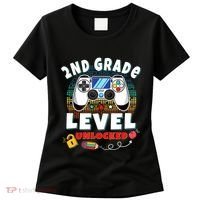 2nd Grade Level Unlocked Video Game Back To School Women's T-Shirt thumb 0