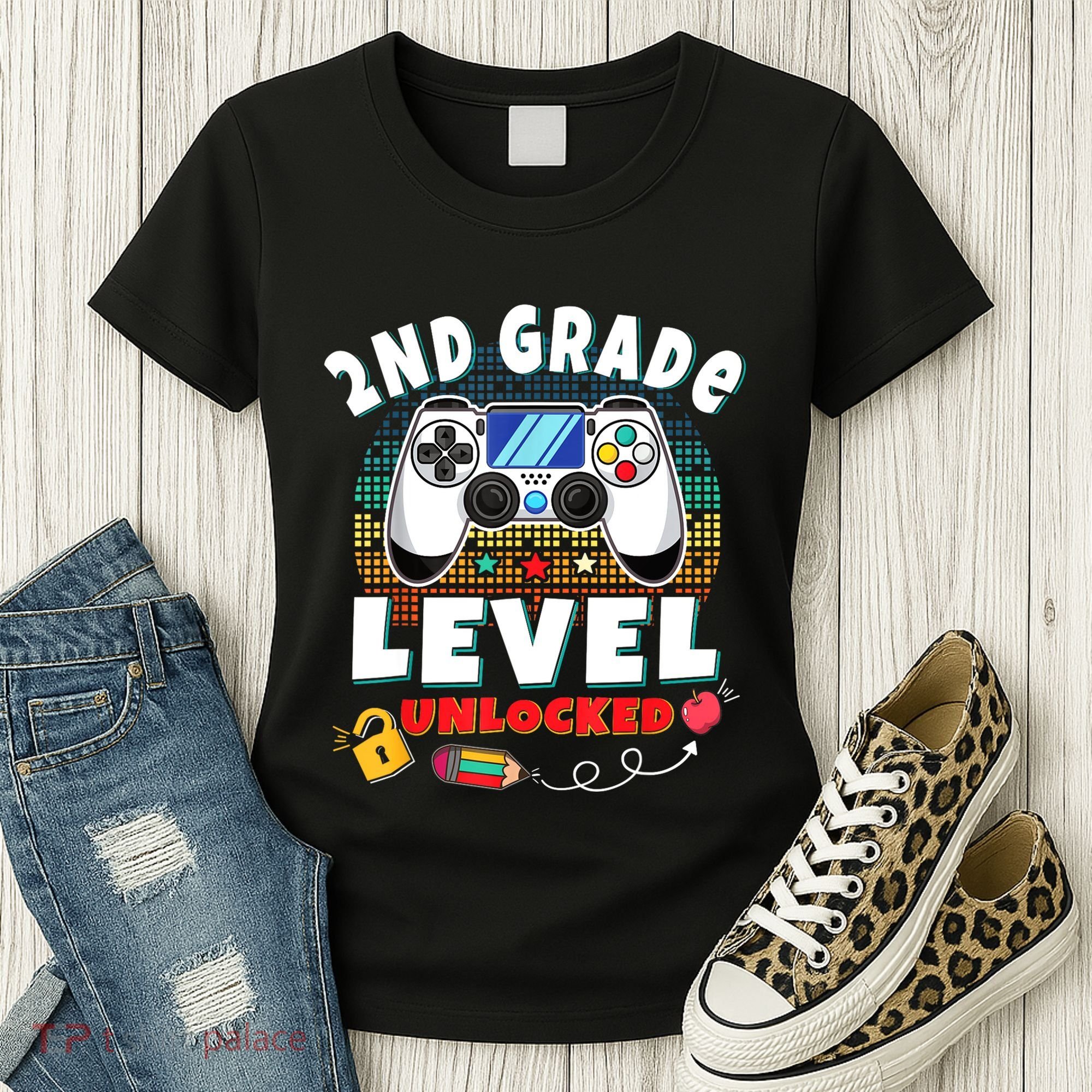 2nd Grade Level Unlocked Video Game Back To School Women's T-Shirt