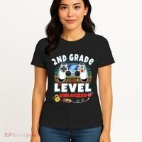 2nd Grade Level Unlocked Video Game Back To School Women's T-Shirt thumb 4