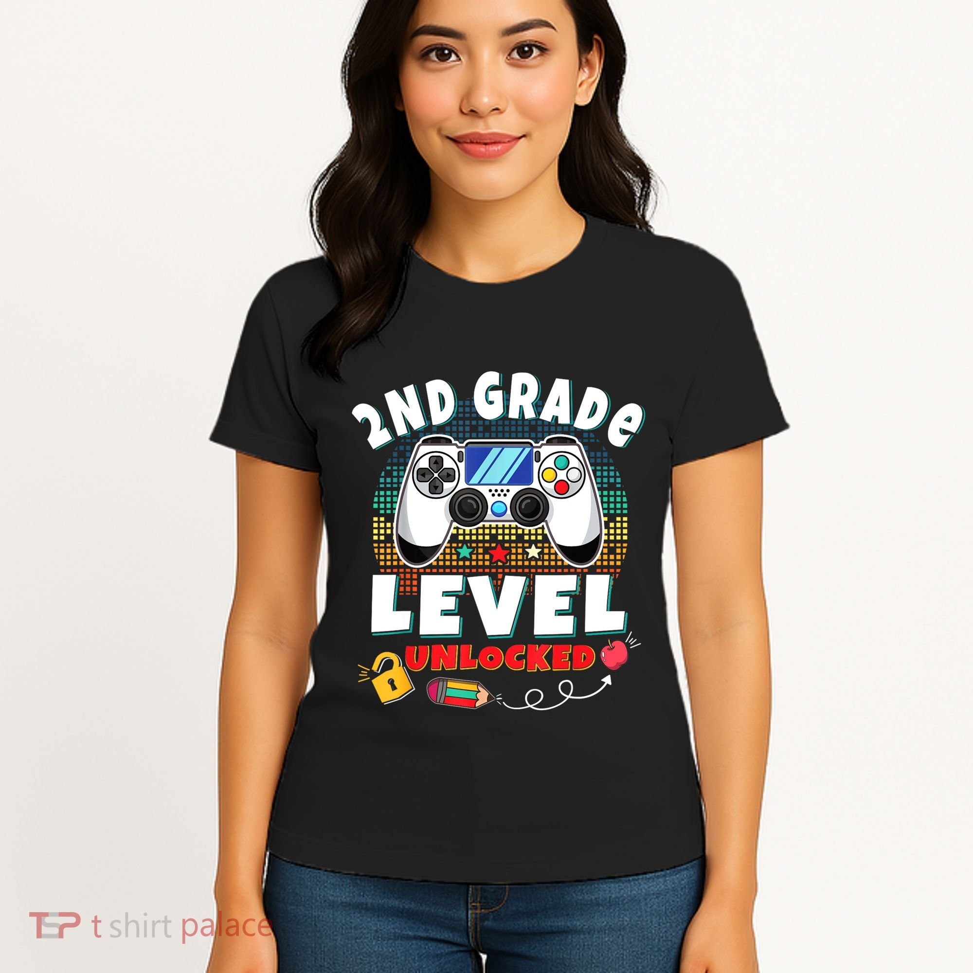 2nd Grade Level Unlocked Video Game Back To School Women's T-Shirt