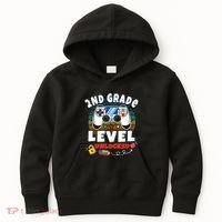 2nd Grade Level Unlocked Video Game Back To School Kids Hoodie thumb 0