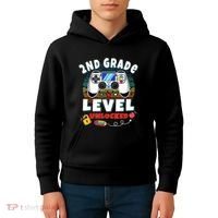 2nd Grade Level Unlocked Video Game Back To School Kids Hoodie thumb 4