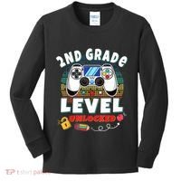2nd Grade Level Unlocked Video Game Back To School Kids Long Sleeve Shirt thumb 0