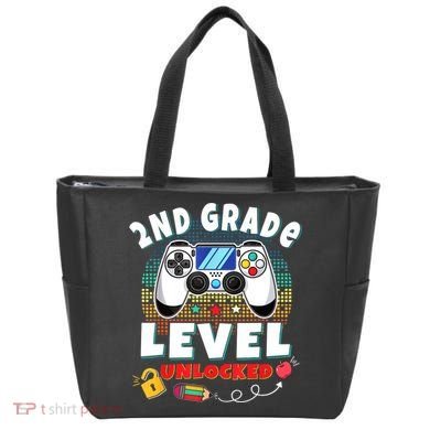 2nd Grade Level Unlocked Video Game Back To School Tote Bag