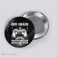 2nd Grade Level Complete Last Day Of School Graduation Button thumb 0