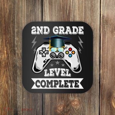 2nd Grade Level Complete Last Day Of School Graduation Coaster