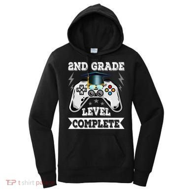 2nd Grade Level Complete Last Day Of School Graduation Women's Hoodie