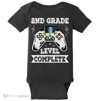 2nd Grade Level Complete Last Day Of School Graduation Baby Bodysuit