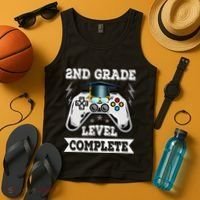 2nd Grade Level Complete Last Day Of School Graduation Tank Top thumb 4