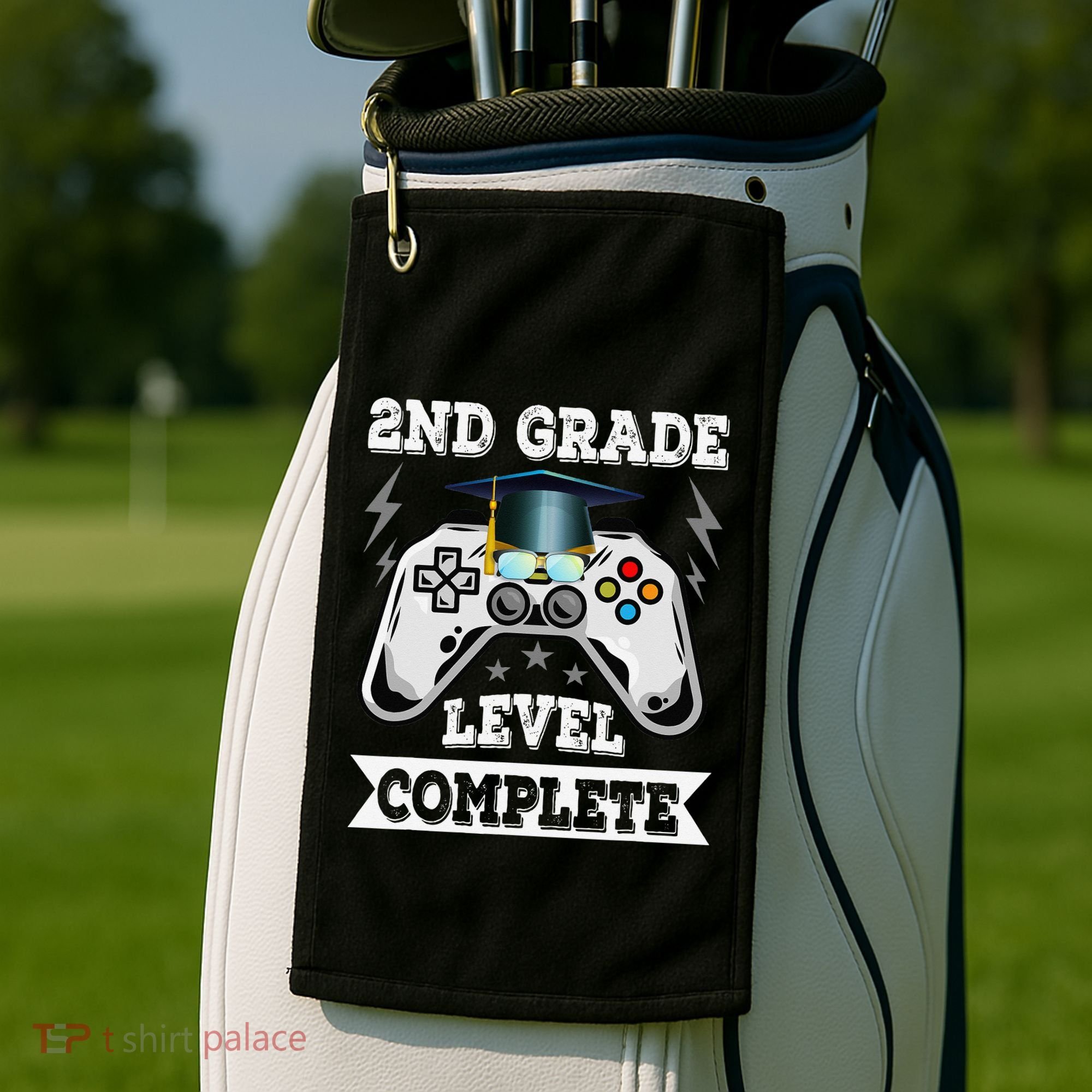 2nd Grade Level Complete Last Day Of School Graduation Golf Towel