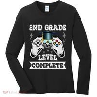 2nd Grade Level Complete Last Day Of School Graduation Women's Long Sleeve Shirt thumb 0