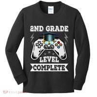 2nd Grade Level Complete Last Day Of School Graduation Kids Long Sleeve Shirt thumb 0