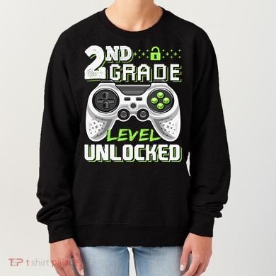 2nd Grade Level Unlocked Video Game Back To School Women's Sweatshirt