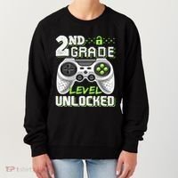 2nd Grade Level Unlocked Video Game Back To School Women's Sweatshirt thumb 0